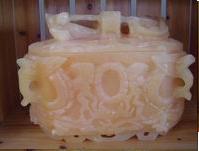 urn-021,  Yellow Jade marble